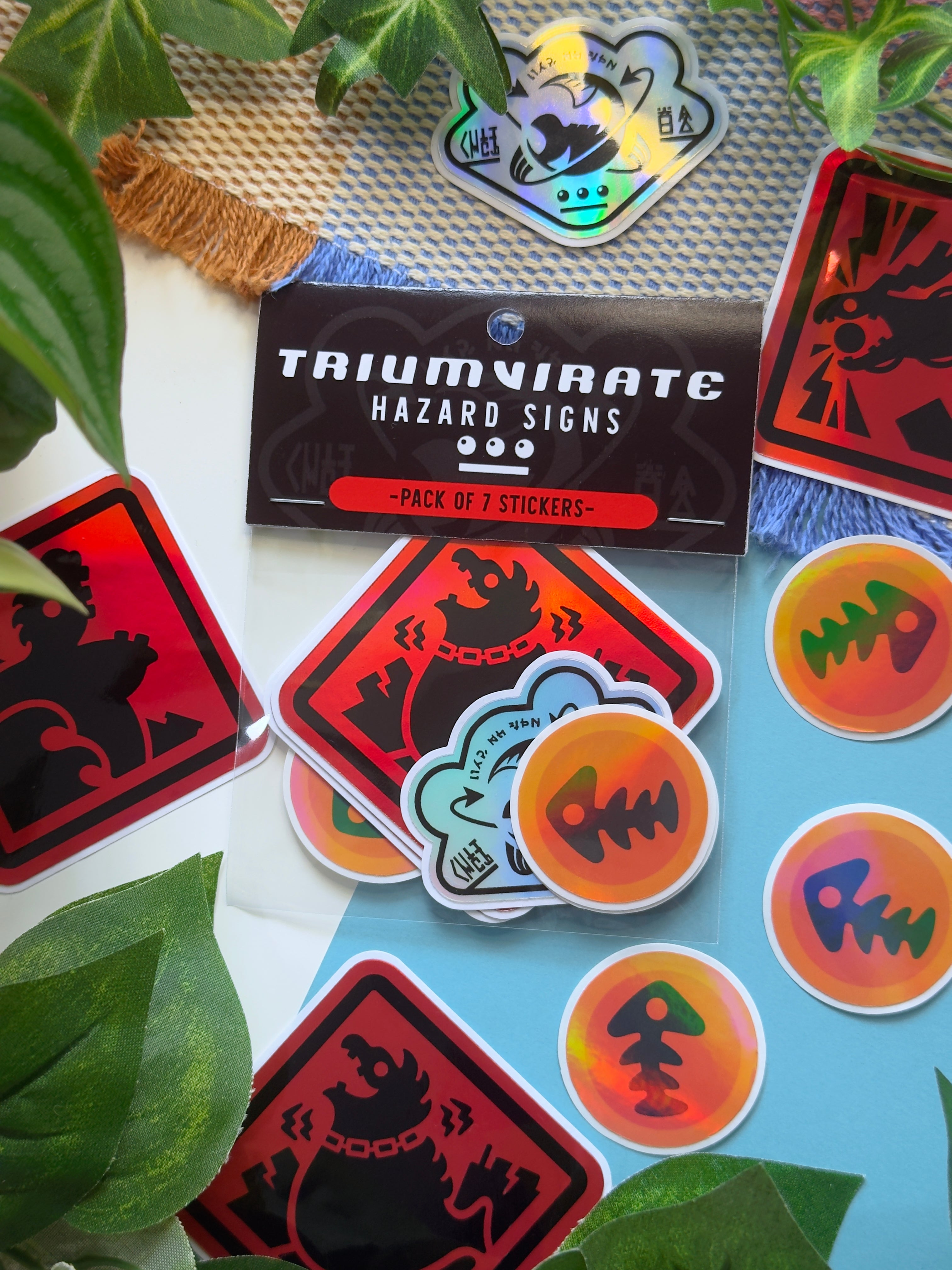 TRIUMVIRATE Hazard Signs - Sticker Pack