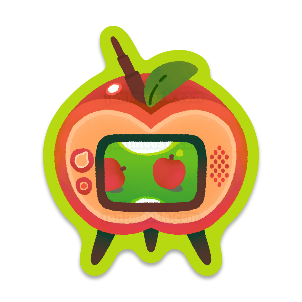 No, Not That Apple TV - Die Cut Sticker