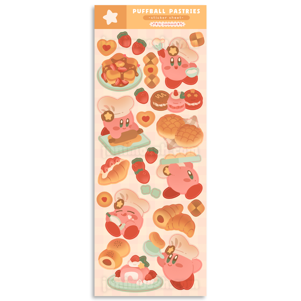 Puffball Pastries - Sticker Sheet
