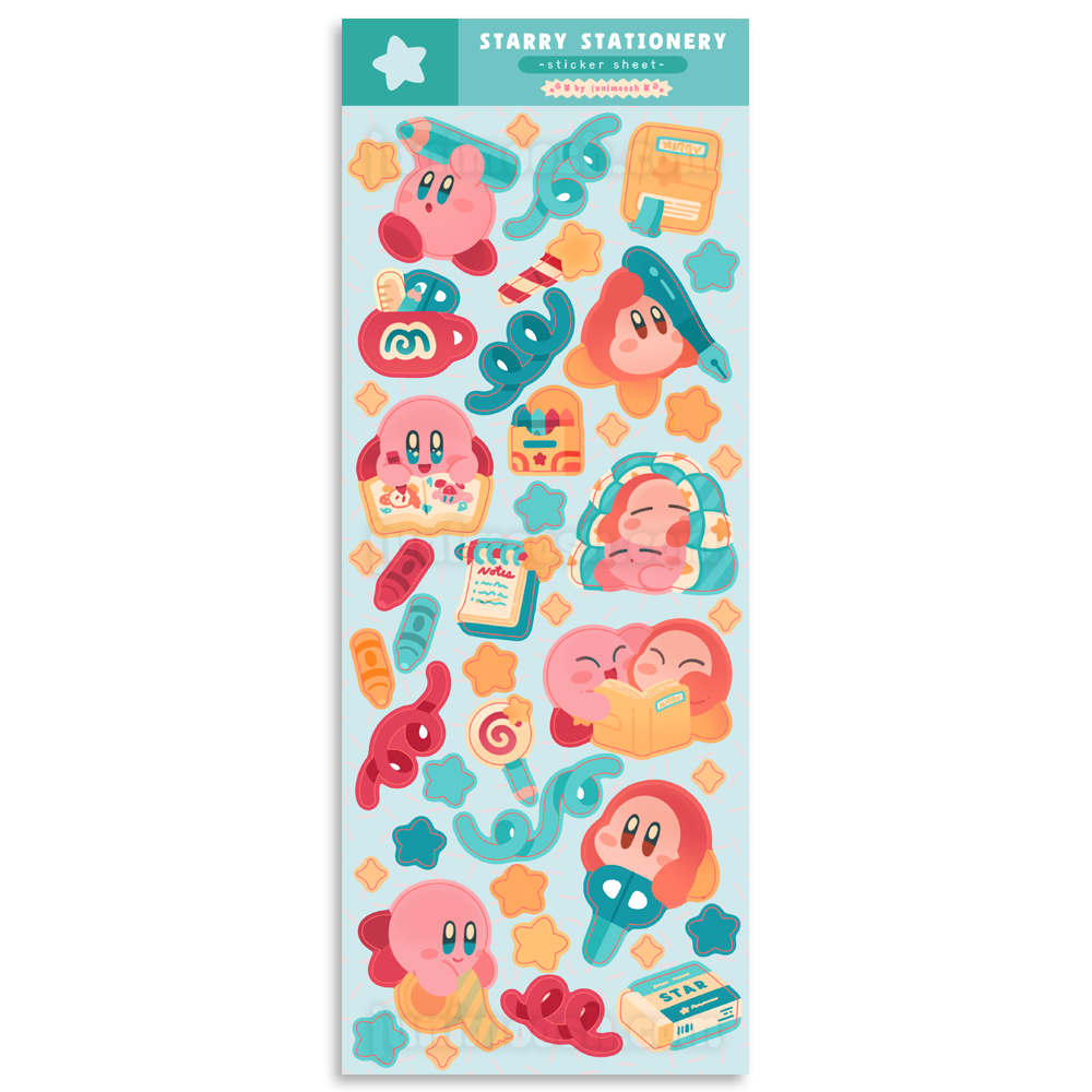 Starry Stationery - Sticker Sheet