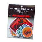 TRIUMVIRATE Hazard Signs - Sticker Pack