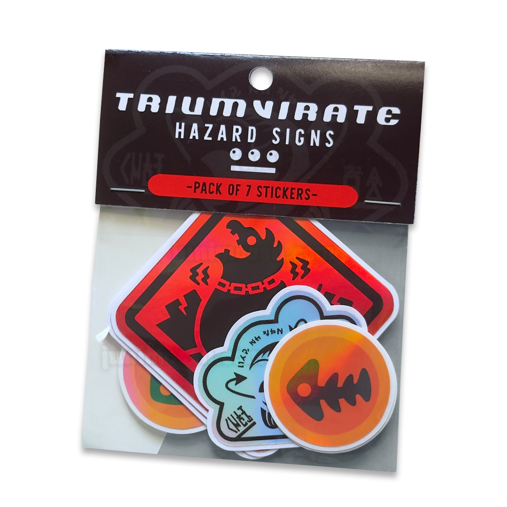 TRIUMVIRATE Hazard Signs - Sticker Pack